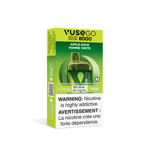 Vuse Go 8000 Apple Sour 20mg/mL Disposable(Provincial)