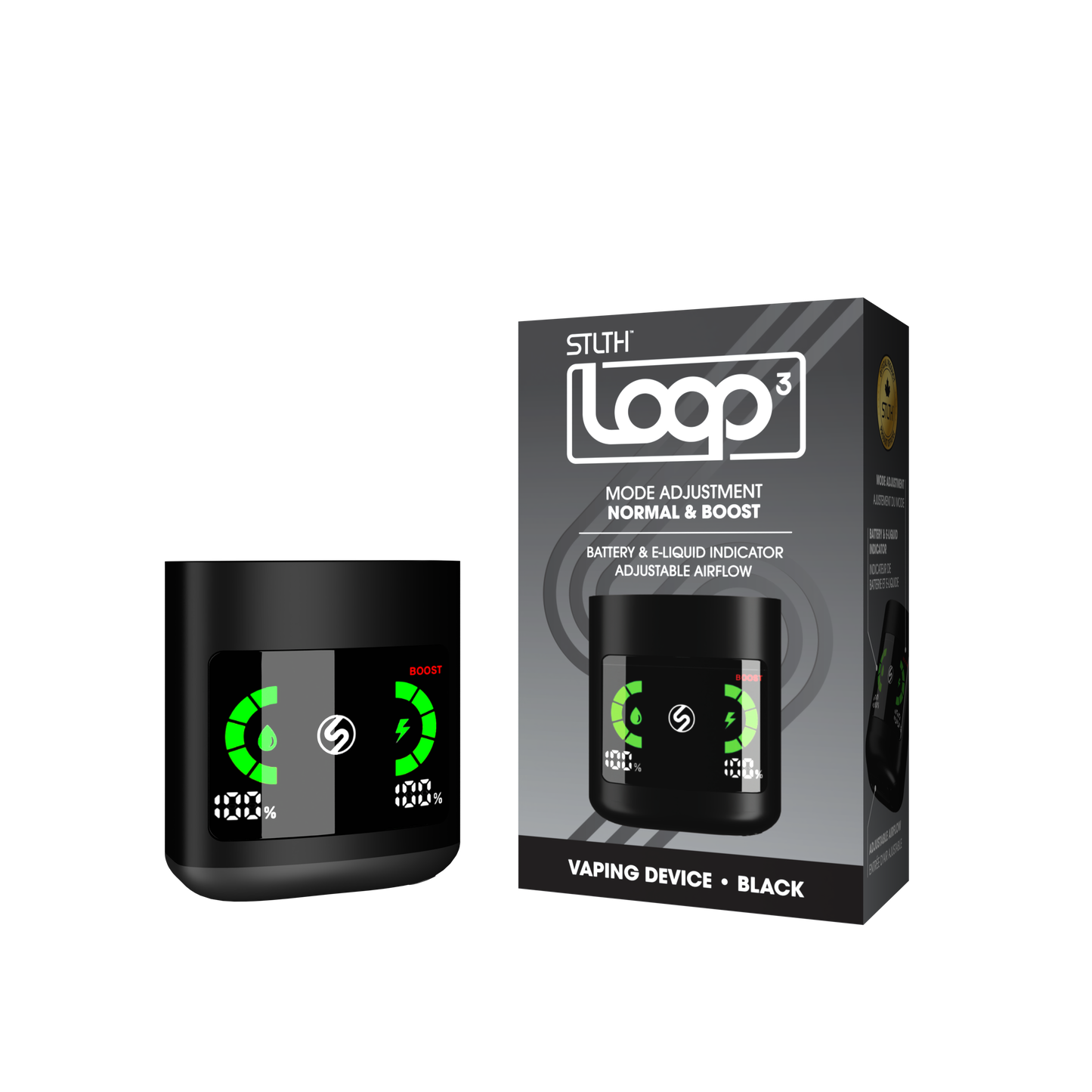 Stlth Loop 3 Closed Device Kit Black