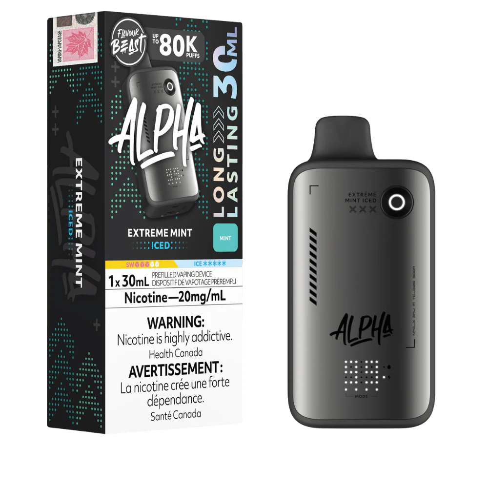 Flavour Beast Alpha Extreme Mint Iced 80K 20mg/ml disposable (Provincial)
