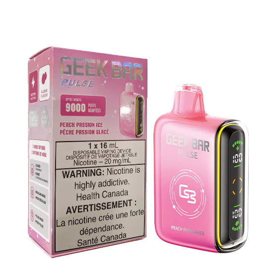 Geek Bar Pulse 9000 Peach Passion Ice 20mg/ml Disposable (Provincial)