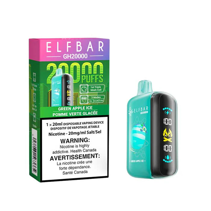 Elf Bar GH20k Green Apple Ice 20mg Disposable (Provincial)