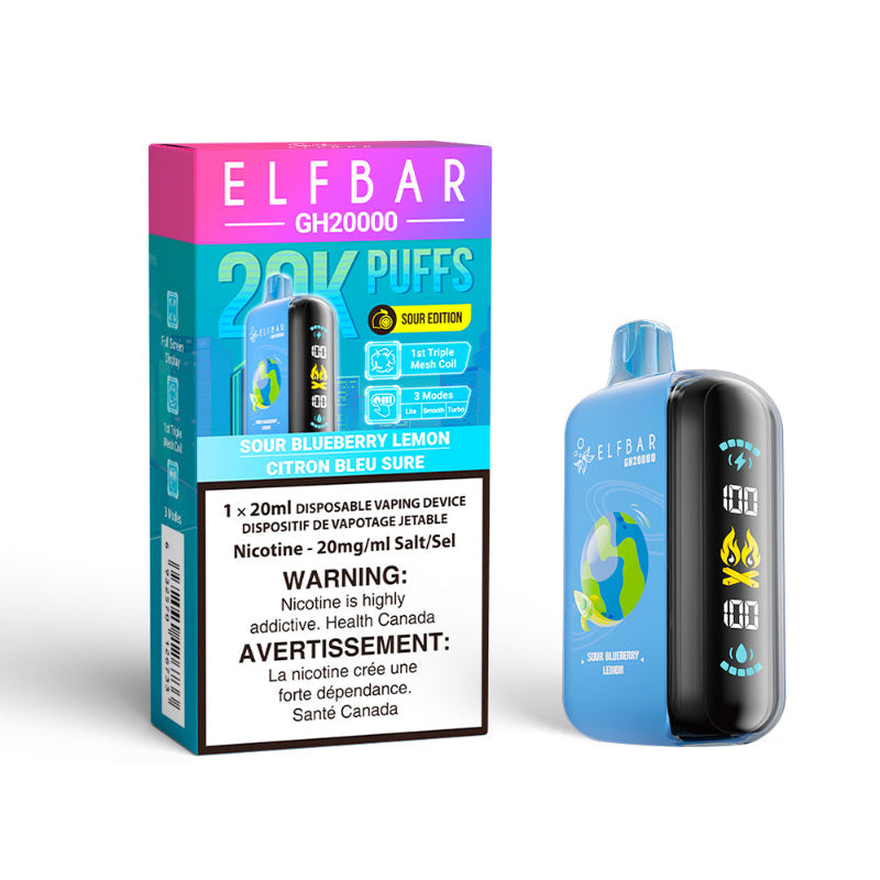 Elf Bar GH20k Sour Blueberry Lemon 20mg Disposable (Provincial)