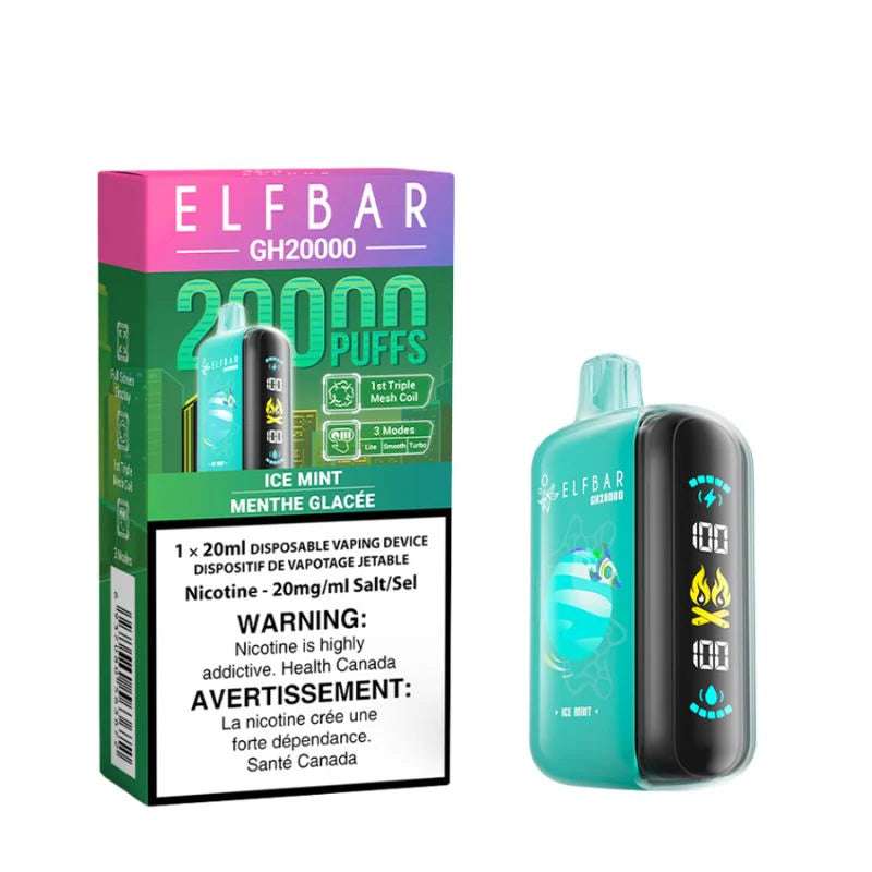 Elf Bar GH20k Ice Mint 20mg Disposable (Provincial)