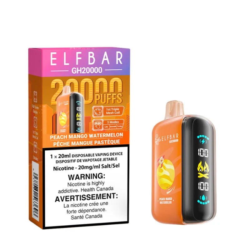 Elf Bar GH20k Peach Mango Watermelon 20mg Disposable (Provincial)