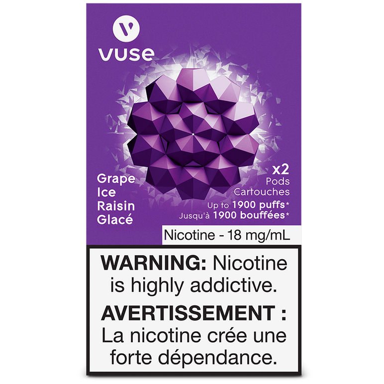 Vuse E-pod Grape Ice 18mg/mL x 2
