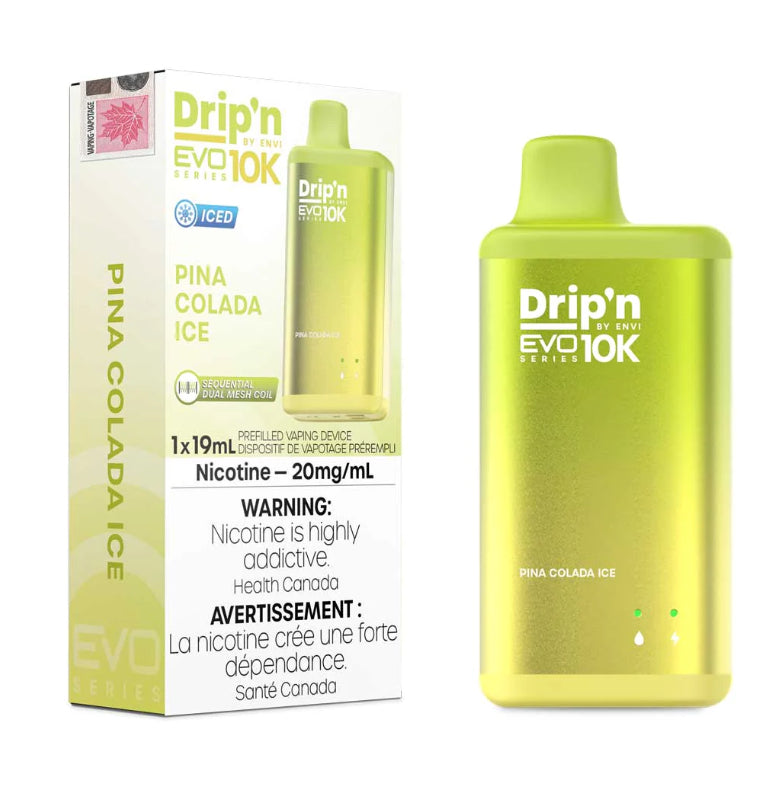 Drip’n EVO 10k Pina Colada Ice 20mg/ml Disposable (Provincial)