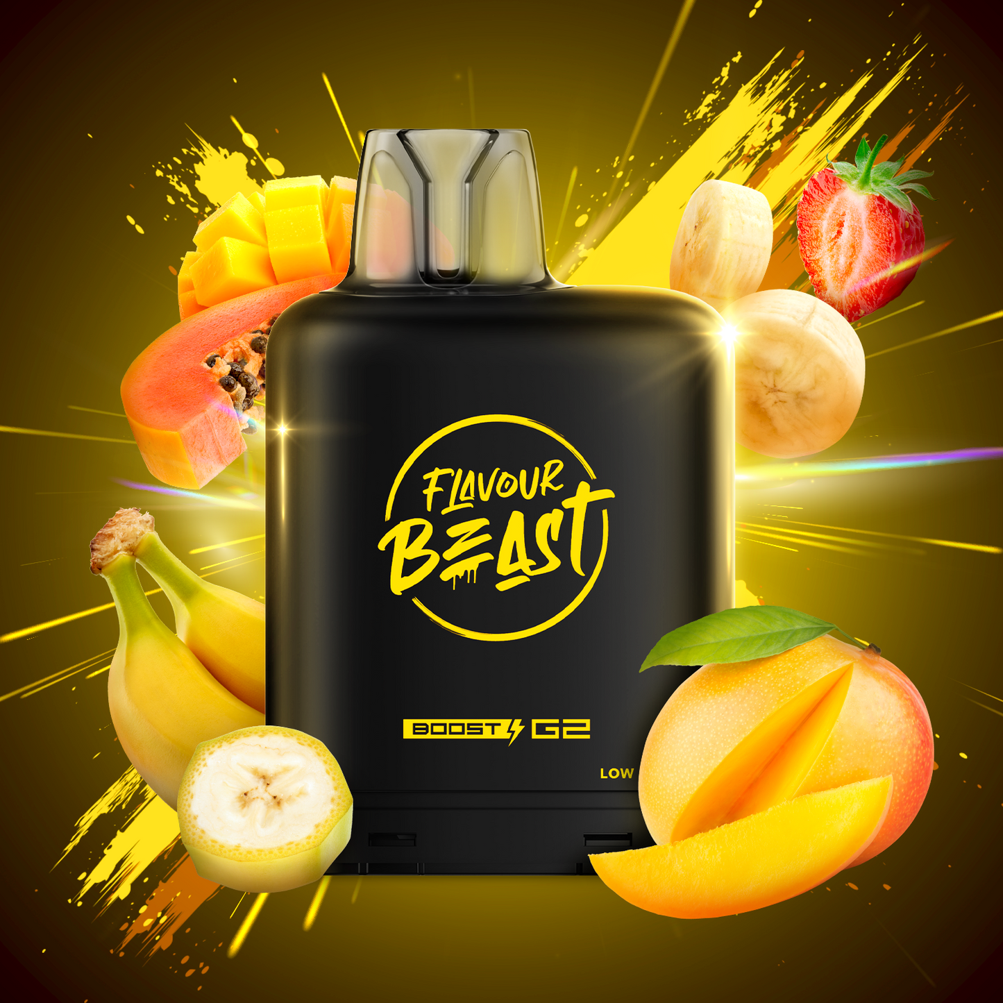 Flavour Beast LevelX Boost Pod 25K Blastin Banana Mango 20mg/ml (Provincial)
