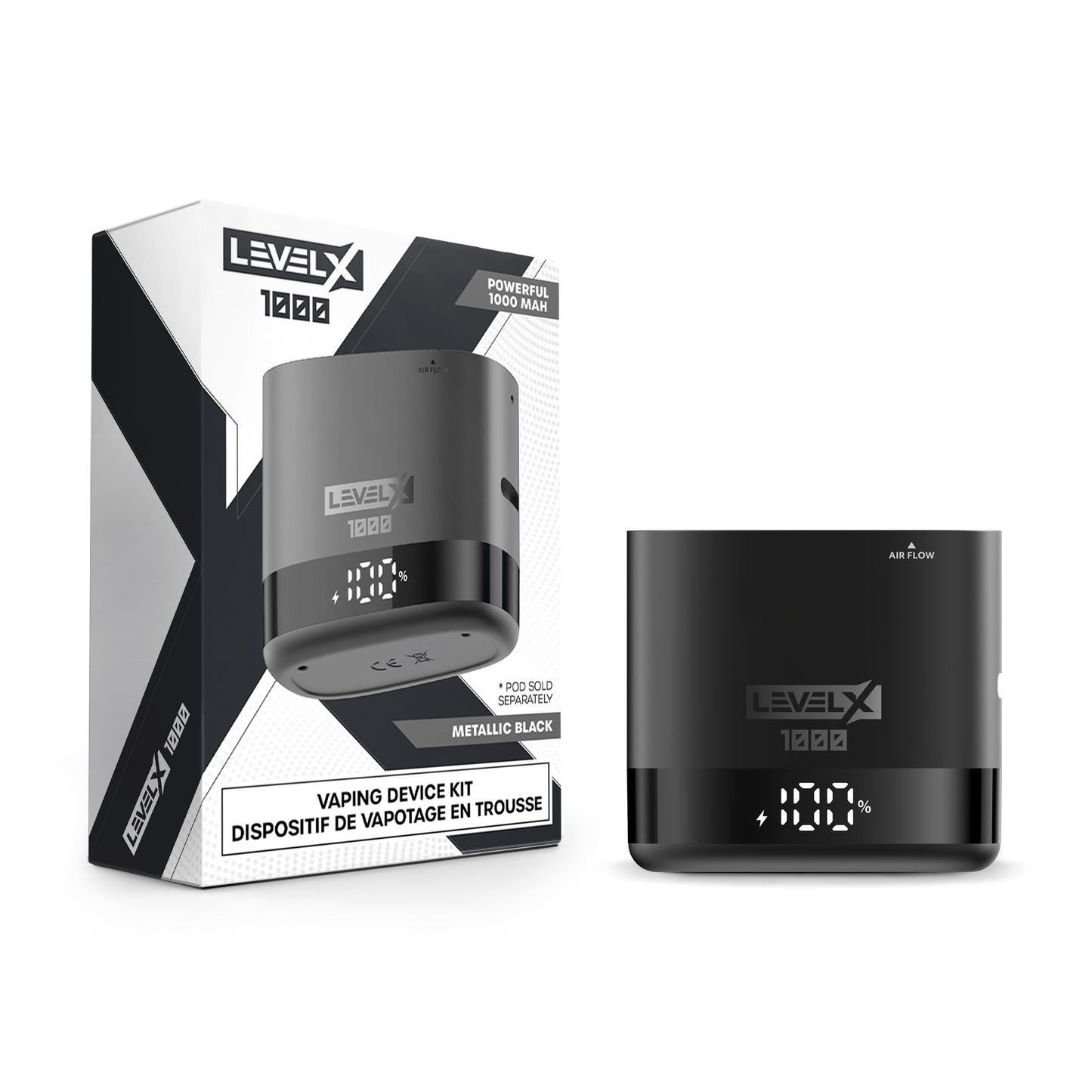 LevelX Device Kit 1000 Metallic Black