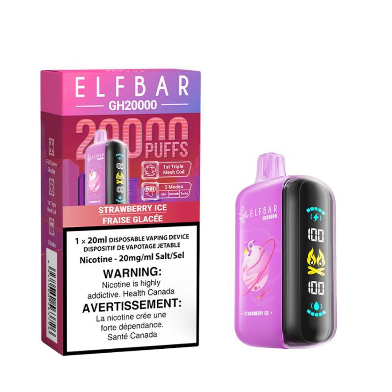 Elf Bar GH20k Strawberry Ice 20mg Disposable (Provincial)