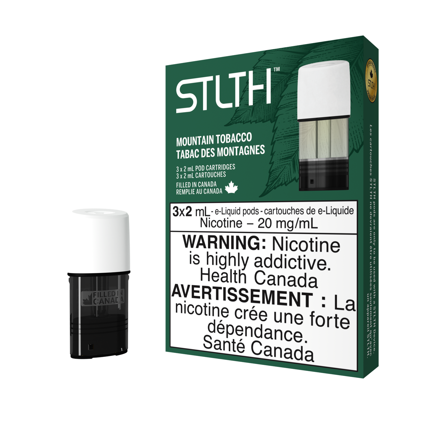 Stlth Mountain Tobacco/Tobacco Mint 20mg/mL Pods (Provincial)