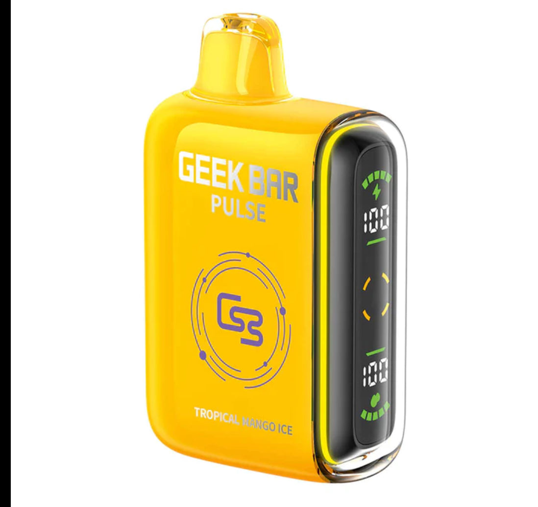 Geek bar pulse 9000 Tropical mango ice 20mg/mL disposable (Provincial)