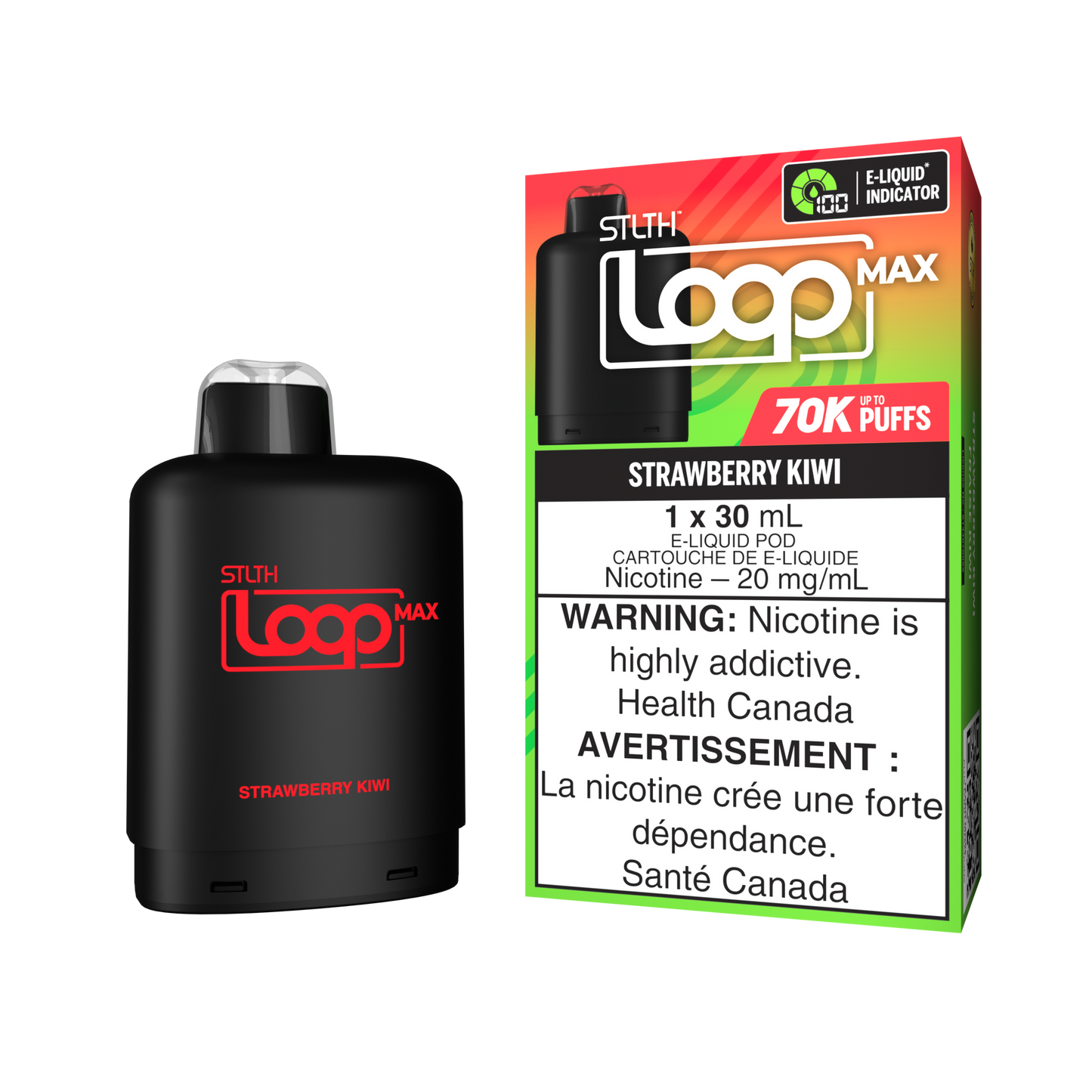 Stlth Loop Max Pod 70k Strawberry Kiwi20mg/30ml (Provincial)