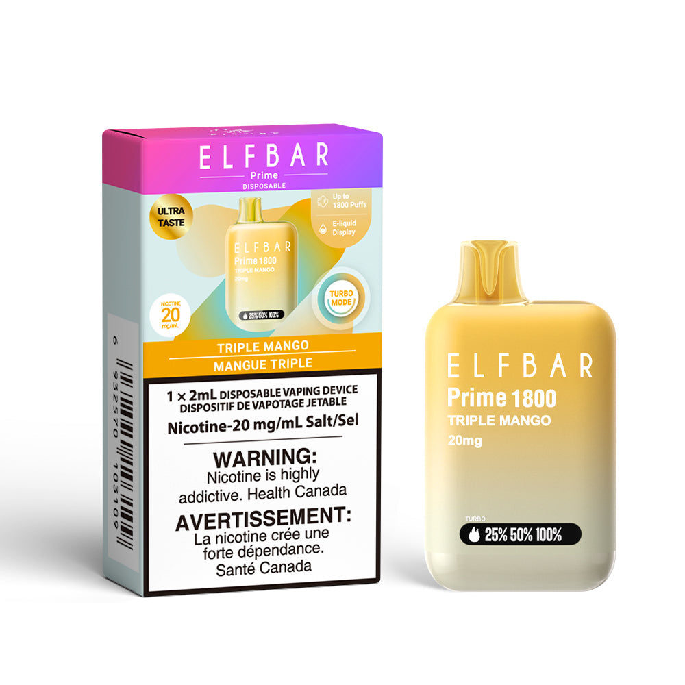 ELF BAR Prime 1800 Tripple Mango 20mg Disposable (Provincial)