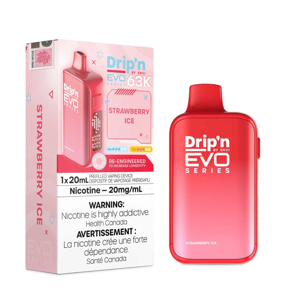 Drip’n EVO 63K Strawberry Ice 20mg/ml Disposable (Provincial)