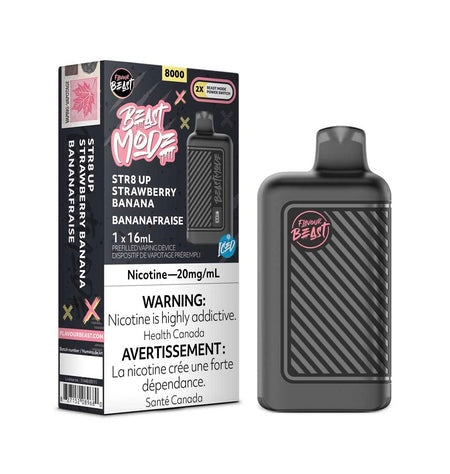 Flavour Beast Mode 8K Str8 Up Strawberry Banana Iced 20mg/ml (Provincial)