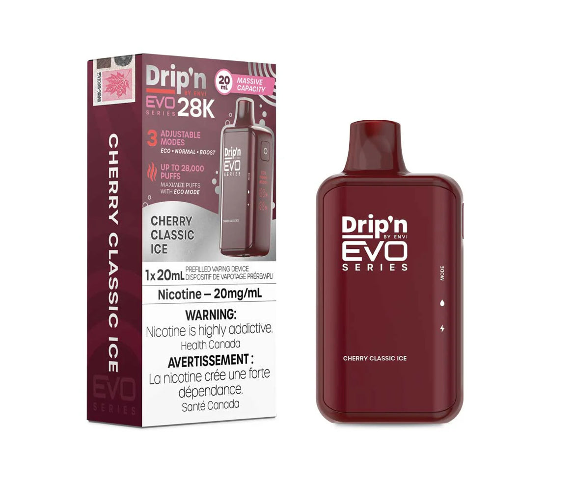 Drip’n EVO 28K Cherry Classic Ice 20mg/mL disposable (Provincial)