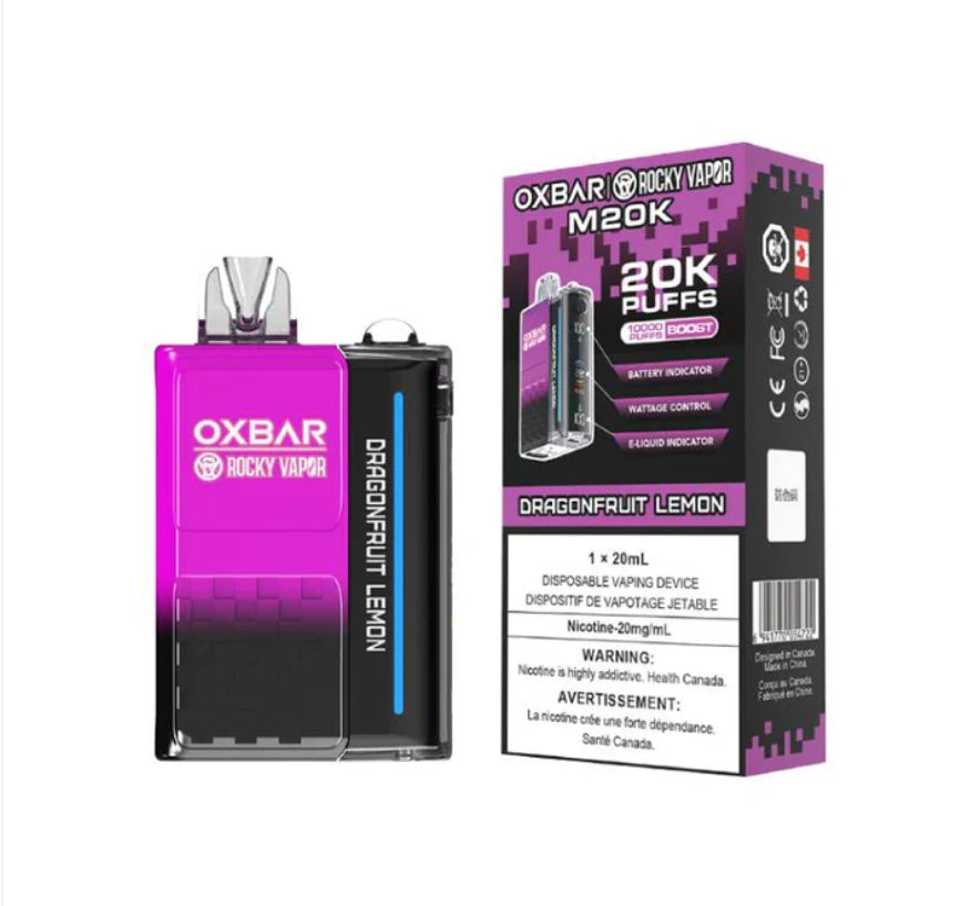 Oxbar M20k Dragonfruit Lemon 20mg/ml Disposable( Provincial)