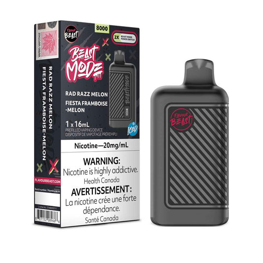Flavour Beast Mode 8K Rad Razz Melon Iced 20mg/ml Disposable(Provincial)