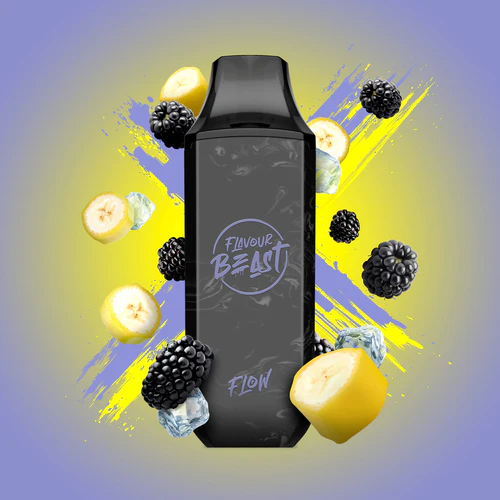 Flavour Beast Flow 5000 Blazin Banana Blackberry Ice 20mg/mL Disposable (Provincial)