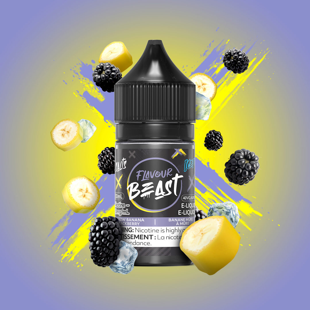 Flavour Beast E-liquid Blazin Banana Blackberry Iced 20mg/ml 30ml(Provincial)