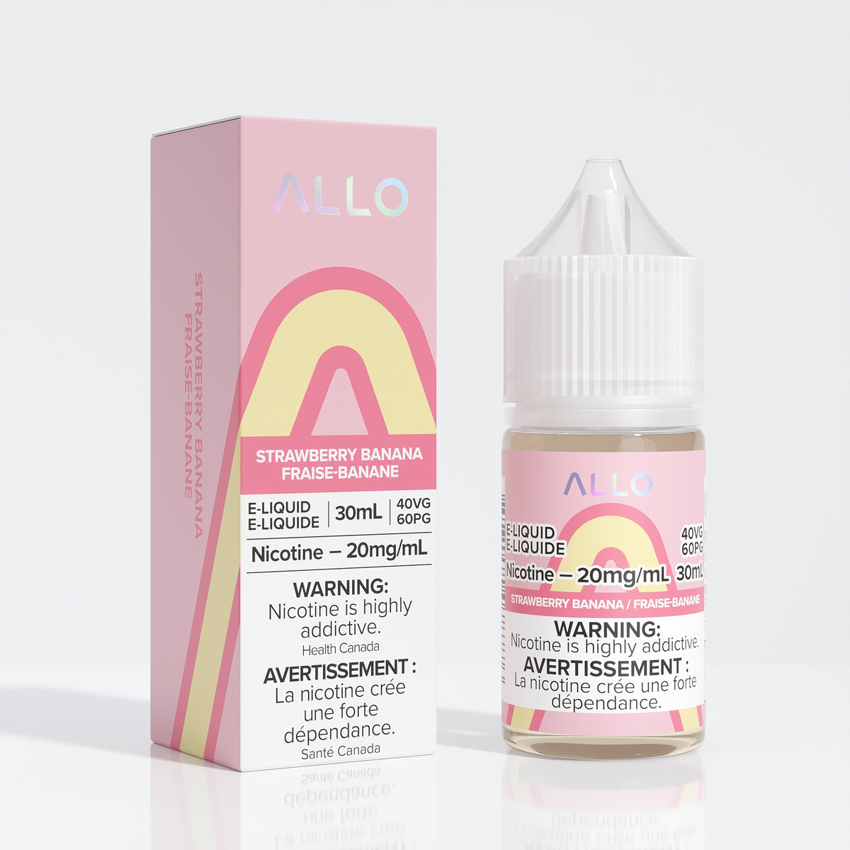 Allo E-Liquid Strawberry Banana 20mg/mL 30mL (Provincial)