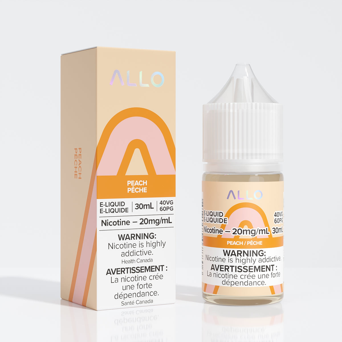 Allo E-Liquid Peach 20mg/mL 30mL (Provincial)
