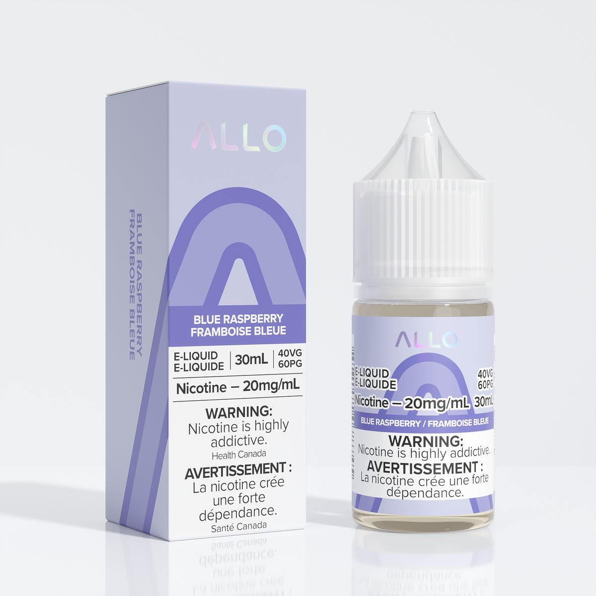 Allo E-Liquid Blue Raspberry 20mg/mL 30mL (Provincial)