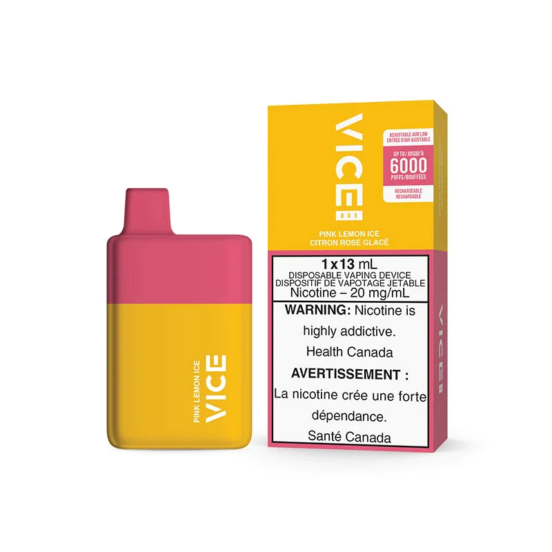 Vice Box 6000 Pink Lemon Ice 20mg/mL disposable (Provincial)