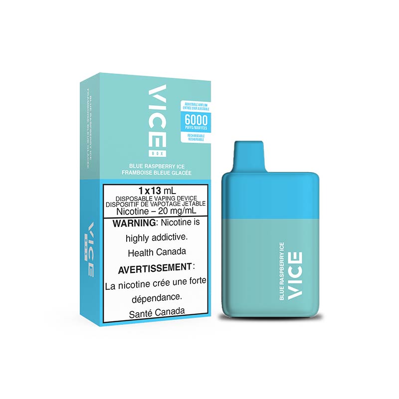Vice Box 6000 Blue Raspberry Ice 20mg/mL disposable(Provincial)