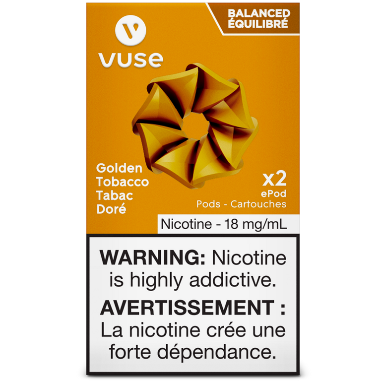 Vuse E-pod Golden Tobacco 20mg/mL ×4(Provincial)