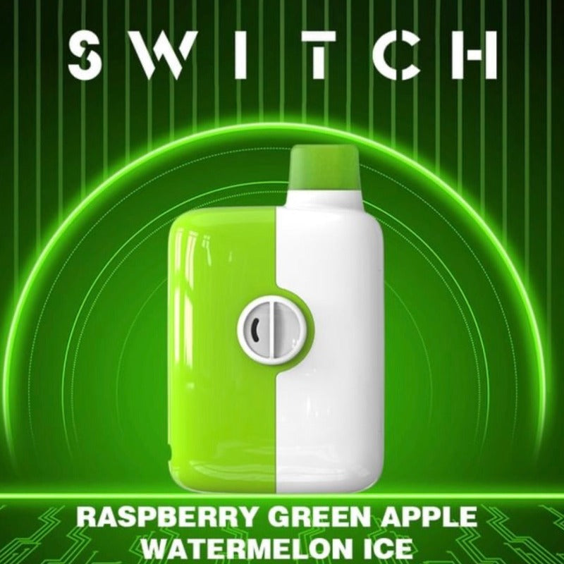 Mr Fog Switch 5500 Green Apple Raspberry Watermelon Ice 20mg/mL Disposable (Provincial)