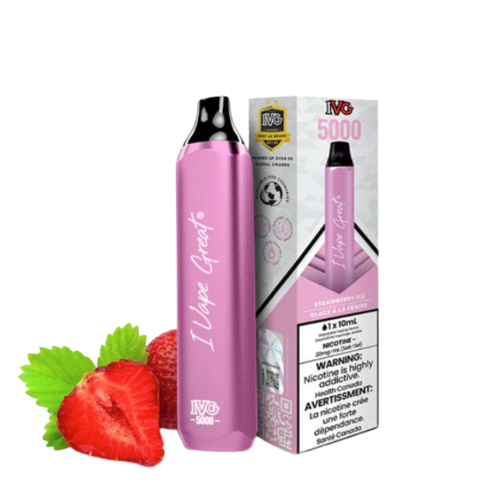 IVG 5000 Strawberry Ice 20mg/mL Disposable(Provincial )