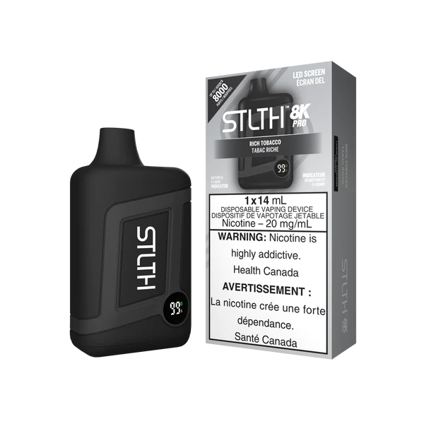 Stlth 8K Pro Rich Tobacco 20mg/ml Disposable (Provincial)