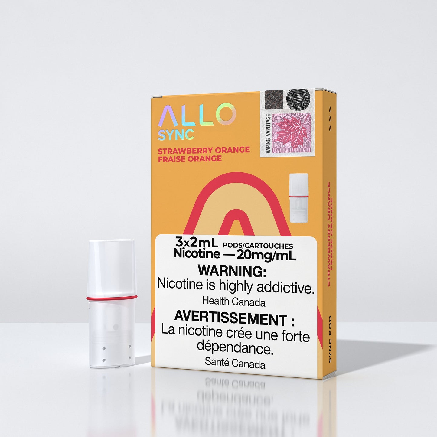 Allo Sync Strawberry Orange 20mg/mL Pods