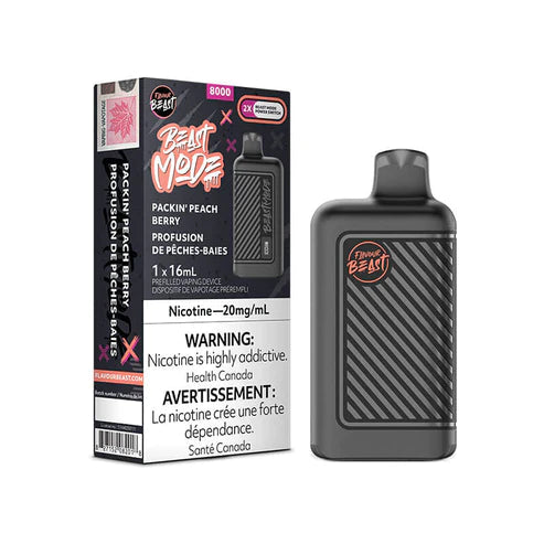 Flavour Beast Mode 8K Packin’ Peach Berry 20mg/mL Disposable( Provincial)