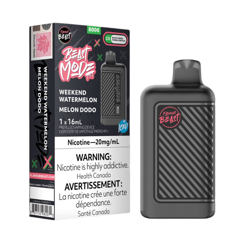 Flavour Beast Mode 8K Weekend Watermelon 20mg/mL Disposable (Provincial)