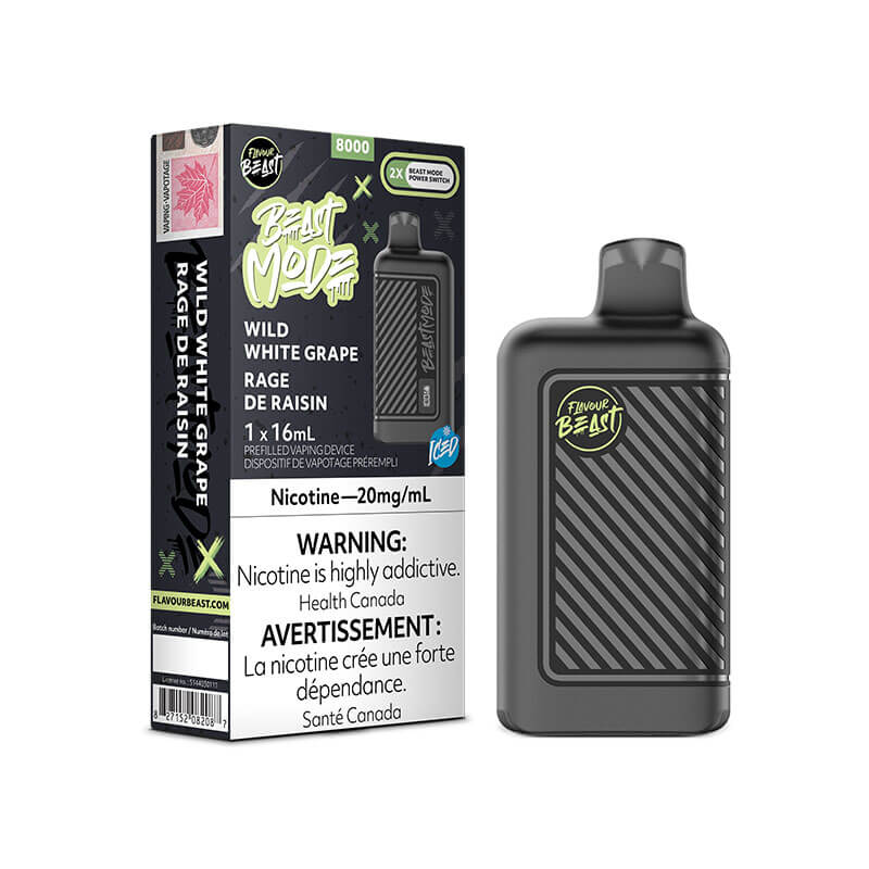 Flavour Beast Mode 8K Wild White Grape 20mg/mL Disposable (Provincial)
