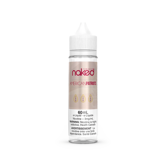Naked 100 E-liquid American Patriot Tobacco 3mg/ml 60ml (Provincial)