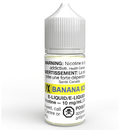 LIX E-Liquid Banana Iced 10mg/ml 30ml (Provincial)