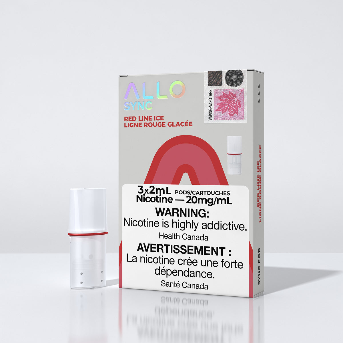 Allo Sync Red Line Ice 20mg/mL Pods