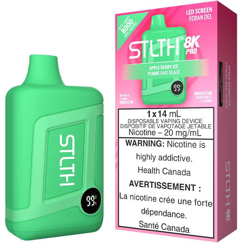 Stlth 8k Pro Apple Berry Ice 20mg/ml disposable (Provincial)