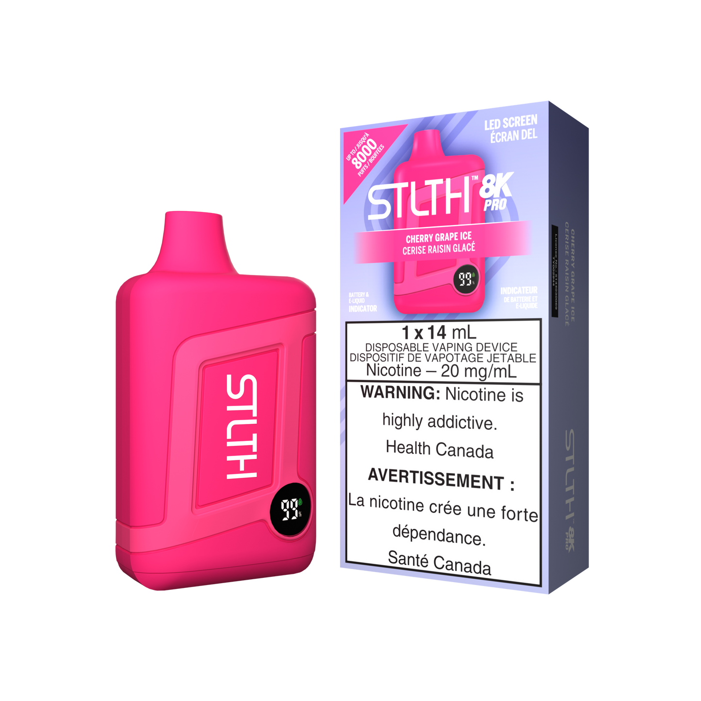 Stlth 8k Pro Cherry Grape Ice 20mg/ml (Provincial)