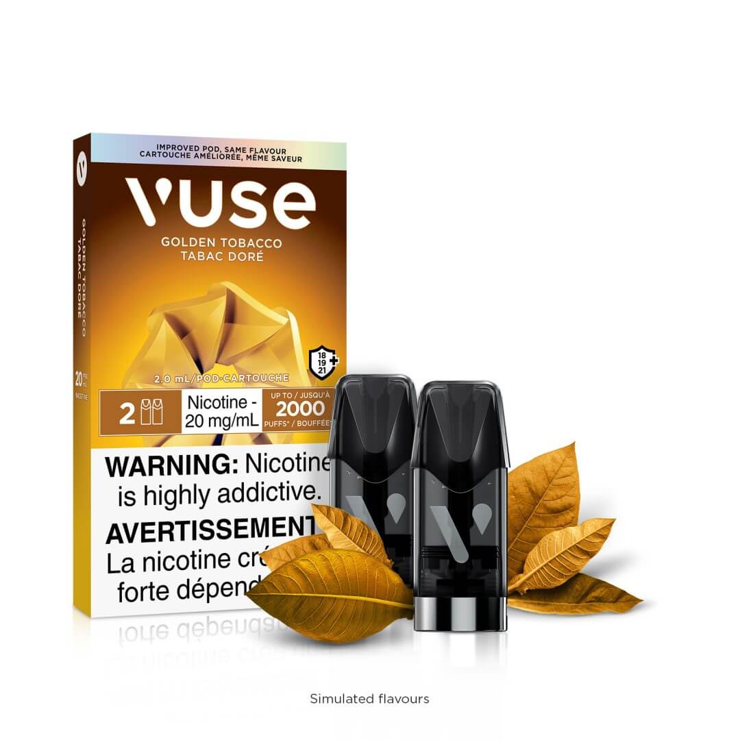 Vuse E-pod Golden Tobacco 20mg/mL ×2 (Provincial)