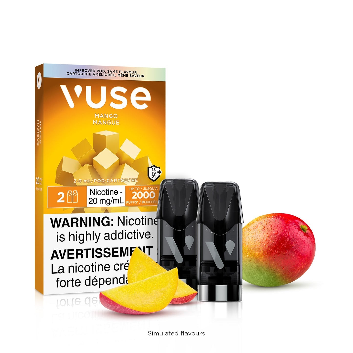 Vuse E-pod Mango 20mg/mL ×2 (Provincial)