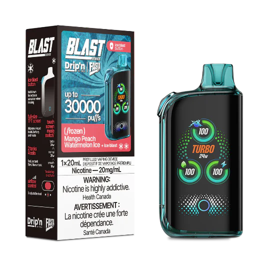 Drip’n fasta 30k puffs Mango Peach Watermelon Ice Disposable 20mg (Provincial)