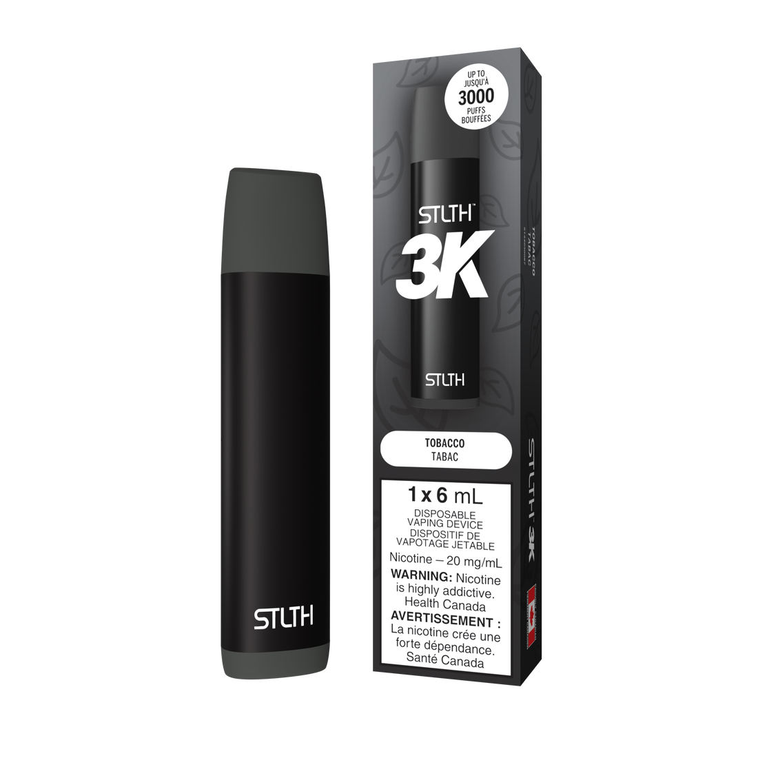 Stlth 3k Tobacco 20mg/mL disposable (Provincial)