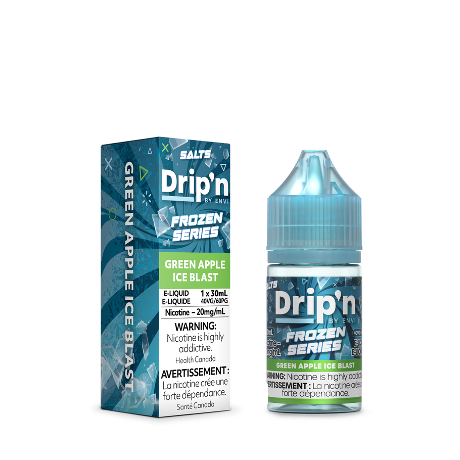 Green Apple Ice Blast - Drip'n Salts Frozen Series 20mg/mL 30ml (Provincial)