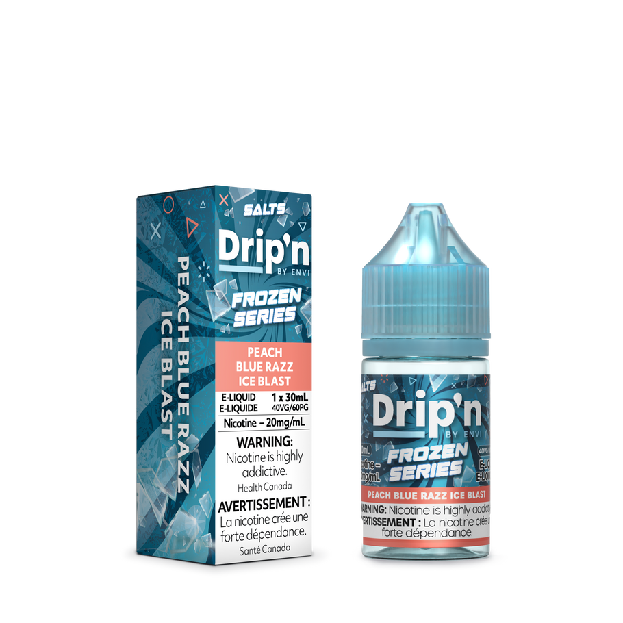 Peach Blue Razz Ice Blast - Drip'n Salts Frozen Series 20mg/mL 30ml (Provincial)