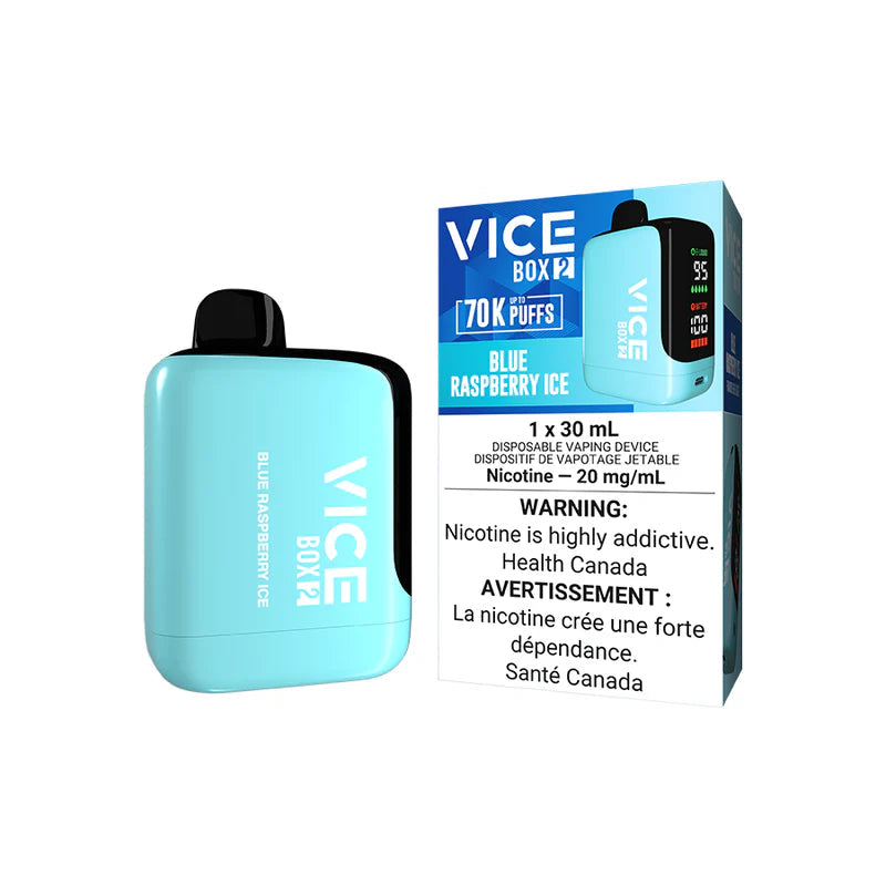 Vice Box 2 70k Blue Raspberry Ice Disposable 20mg (Provincial)