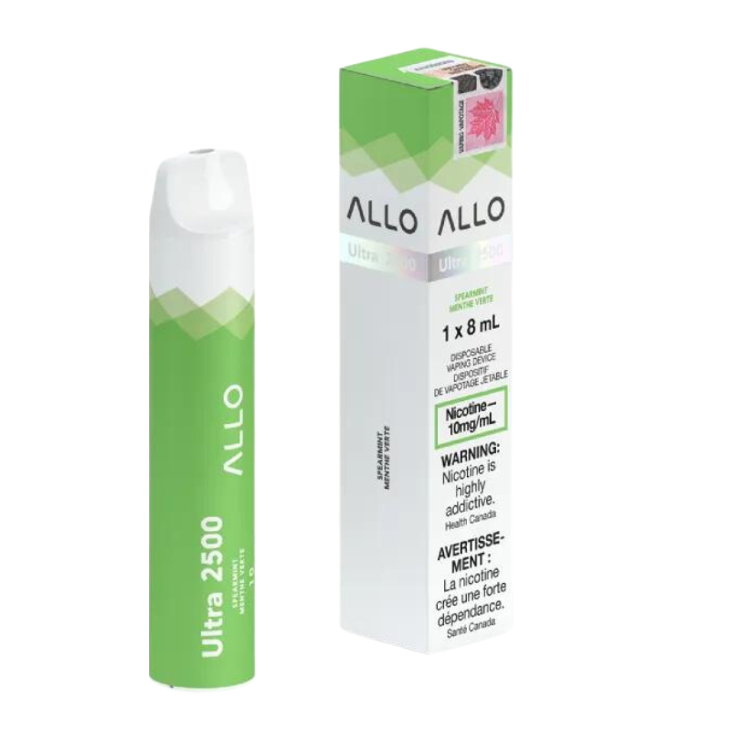 Allo Ultra 2500 Spearmint 10mg/mL Disposable (Provincial)